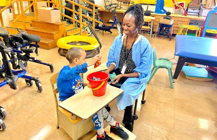  Mrs. Dionne and student